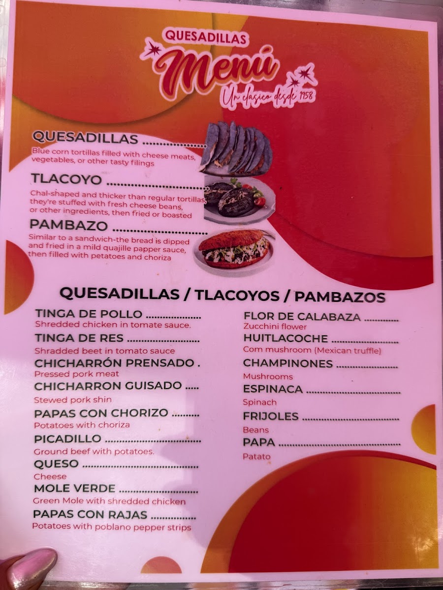 Jenni’s Quesadillas Menu - Image 1